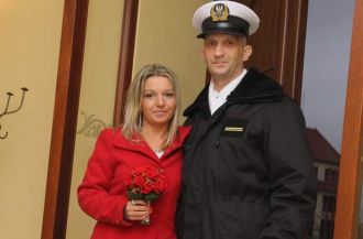 Na zdjęciu Sławek z żoną Aleksandrą. Fot.ze strony Fb Szymona Machnowskiego za jego zgodą